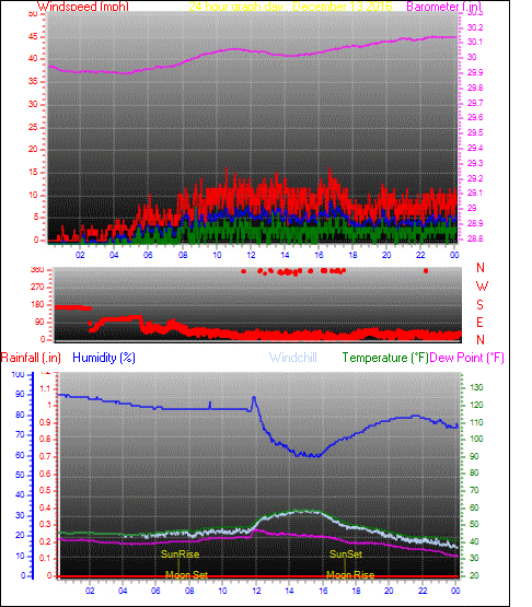 24 Hour Graph for Day 13
