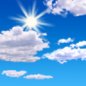 Today: Mostly sunny, with a high near 72. North wind 10 to 15 mph, with gusts as high as 25 mph. 